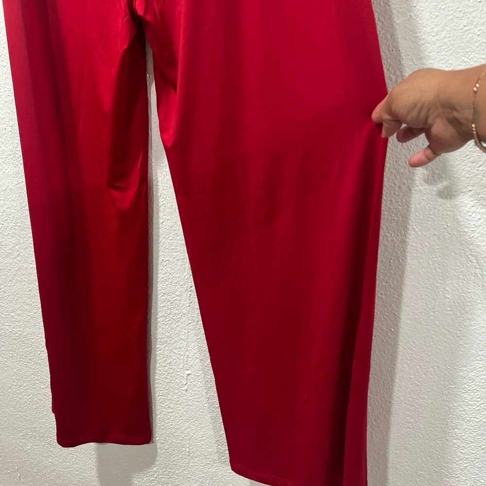 AROLINA  Red stretch yoga Women's Pants wide‎ leg gym. - Picture 8 of 16